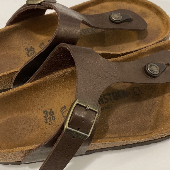 BIRKENSTOCK Gizeh Thong Brown Sandals Size 36 - Picture 11 of 13